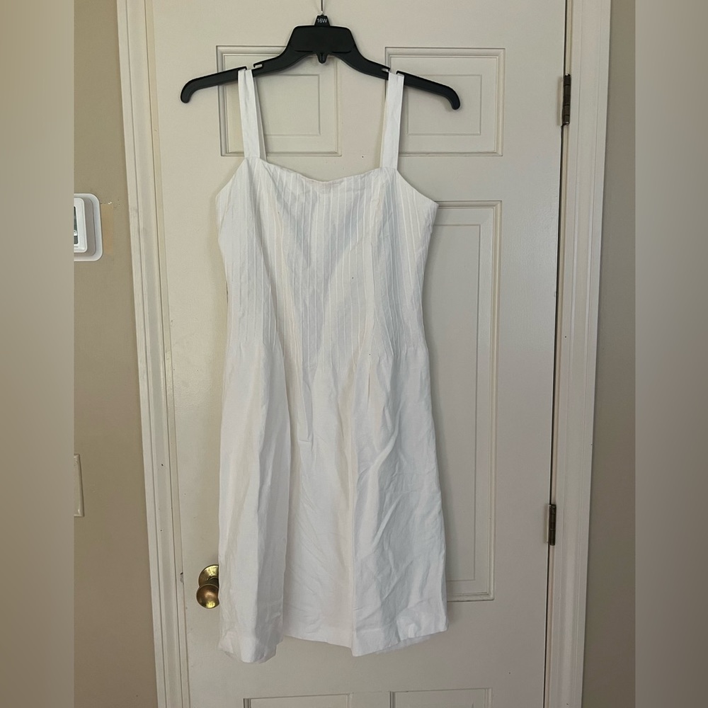 Vintage linen white dress
